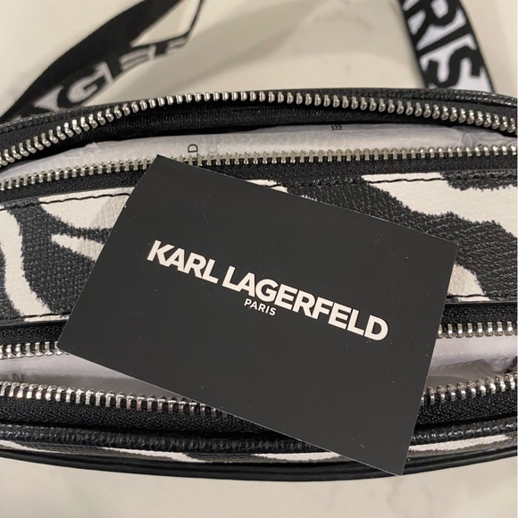 NWT - Karl Lagerfeld Maybelle Bag - Zebra Print - Picture 8 of 9